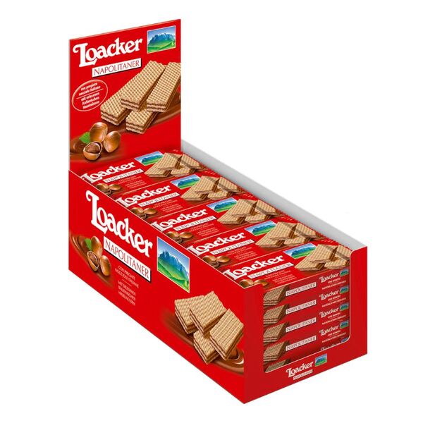 LOACKER NAPOLITANER CREMA  NOCCIOLA Pz. 25