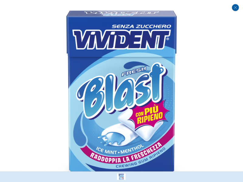 VIVIDENT FRESH BLAST BLUE ASTUCCIO S.Z.  Pz. 20