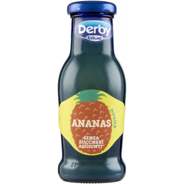 DERBY BLUE SUCCO DI ANANAS ZERO ZUCCHERI VETRO  ML 200 Pz. 24