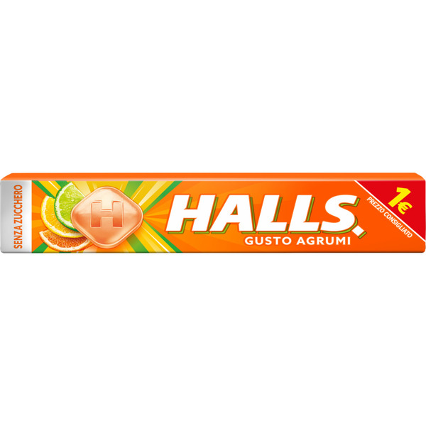 HALLS GUSTO AGRUMI SENZA ZUCCHERO Pz. 20